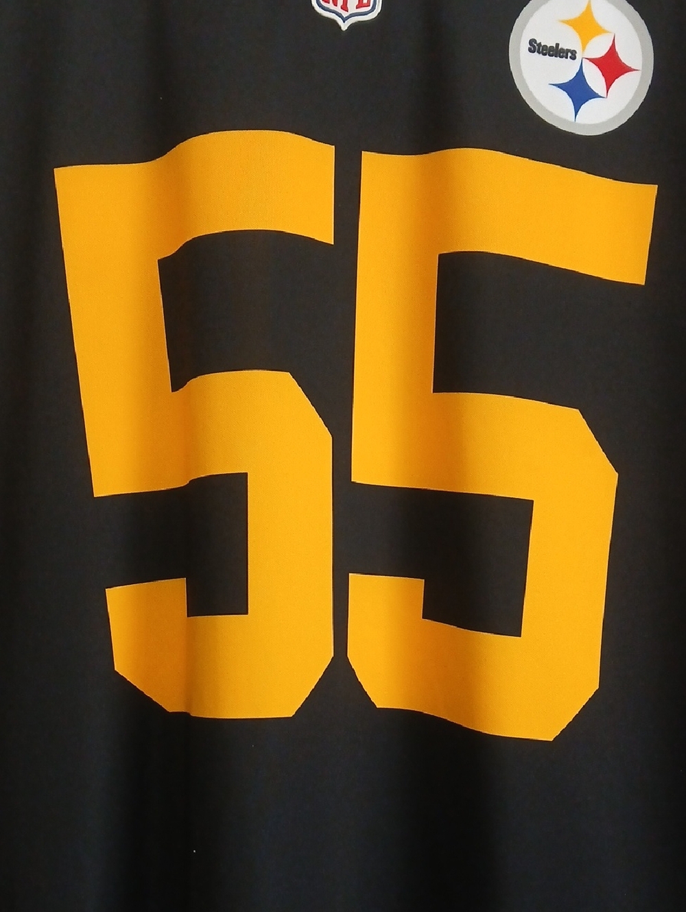 Pittsburgh Steelers Nike NFL Color Rush Dri Fit Shirt-Devin Bell Jr #55-Mens XL - Picture 2 of 9